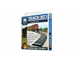 New N Scale Woodland Scenics Flex Track Bedding Over 7M On The Roll ST1475