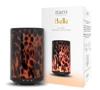 New Naeo Tortoiseshell Glass Aroma Diffuser - Essential Oil Diffuser with Warm White Light - Cold Mist Humidifier for Home, Bedroom, and Office - A-127