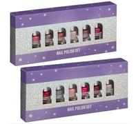New Nail Polish Set 6pc - Assorted Colours | Long-Lasting Glossy Finish, Quick Dry, Sparkle Effect | Perfect for Parties, Night Out & Everyday Glam | 6 x 5ml Bottles A-31 (Nail Polish Set 6pc)