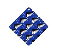 New National Flag of New Zea-land Car Air Freshener Aromatherapy Tablets Hanging Scented Cards for Rooms Bathrooms Wardrobe Rhombus