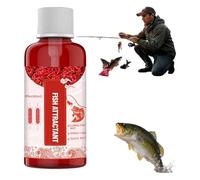 New Natural Bait Scent Fish Attractants,Concentrated Fish Attractant Liquid, Fish Point Liquid,Fast-Acting Red Worm Formula Scent Bait Additive for Freshwater,Effective Lure Enhancer (1PC)