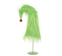 New Naughty Grumble Fur Tree With A Playful Design and Vibrant Green Fur Exterior, Adds A Quirky Touch to Christmas Décor, Ideal for Tabletops, Mantels and More, Sure to Make Everyone Smile.