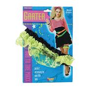 NEW NEON GREEN LACE GARTER NU RAVE 80'S DISCO WEAR
