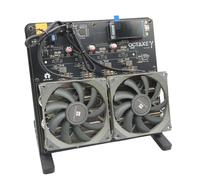 New NerdOctaxe 9.6TH/s Miner, 16J/Th with 8X BM1370 ASIC, 160W High Efficiency, Dual Fan, with PSU, 2.4G WiFi,Pen-Source for Quiet Home/Office Use, for BTC/BCH Mining