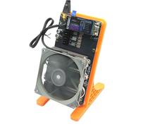 New NerdQaxe++ Rev 6.1 6T 100W BTC Miner 2.4G WiFi 16.5 J/TH Crypto Machine, Quiet Open-Source Mining Machine, Dual Fan Design, High Efficiency for BTC Mining in Stock (Orange)