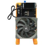 New NerdQaxe++ Rev 6.1 Miner Upgraded - 6TH/s Bitcoin Miner, 16.5J/TH Efficiency 100W Low Power, 2.4G WiFi & Quiet Dual Fan Open-Source Crypto Machine for BTC Solo Mining, Orange