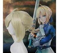 New Nero Wig Game Fate Stay Night Saber Arturia Pendragon Cosplay Wig Fate Costume Play Wigs Halloween Costumes Hair 3 Colors A