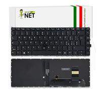 new net - Keyboard Compatible with HP EliteBook 745 G7, 745 G8, 840 G7, 840 G8, 845 G7, 845 G8 [Without Frame - Black Keys Colour - Trackpoint - Backlit - Italian Layout]