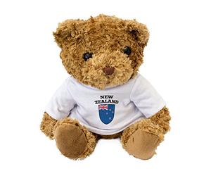 NEW - NEW ZEALAND FLAG - Teddy Bear - Cute And Cuddly - Gift Present Birthday Xmas Kiwi