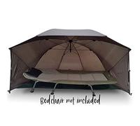 DNA Leisure NEW NGT Carp Coarse Fishing 60" Waterproof Umbrella Brolly Shelter with Storm Sides Poles and Groundsheet