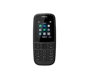 New Nokia 105 Burner Sim Free Unlocked Phone 4th Edition-Black New