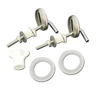 New Non Rusting Quality Blue Canyon Universal Replacement Stainless Steel Toilet Seat Hinge Set