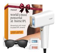 NEW Nood™ Flasher Pro - IPL Laser Hair Removal Device for Women & Men with Sapphire Cooling - Pain-free & Permanent, Visible Results After First Use & Works Everywhere Hair Grows - Gloss White