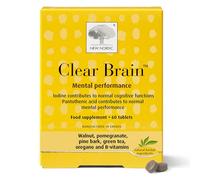 New Nordic Clear Brain Supplement, Memory & Focus, Walnut, B Vitamins, 60ct