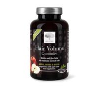 New Nordic Hair Volume Gummies Biotin 475mcg Zinc Apple Extract Vegan, 60ct