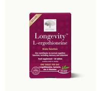 New Nordic Longevity L-Ergothioneine Antioxidant Tablets, Zinc, Vegan, 30ct
