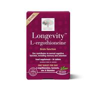 New Nordic Longevity L-Ergothioneine Tablets, Antioxidant with Vitamins & Minerals, Cognitive & Cell Support, 30 Tablet