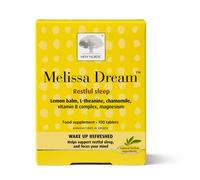 New Nordic Melissa Dream - Melatonin-Free Natural Sleep Aid & Insomnia Relief for Adults - Magnesium & Chamomile - 100 Herbal Sleeping Tablets