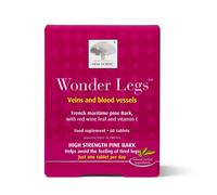 New Nordic Wonder Legs, High-Strength Pine Bark & Red Vine Leaf Extract with Vitamin C, Supports Normal Circulation & Vein Function, 60 Vegan Tablets
