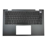 New Notebook Palmrest Case US Keyboard, Backlit, Size 14",Gray,Replacement for Dell Ins. 14 5410 7415 2-in-1 0D7TNC 460.0N8108.0014