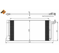 NEW NRF A/C CONDENSER AIR CONDITIONING OE QUALITY REPLACEMENT 350051
