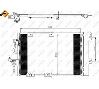 NEW NRF A/C CONDENSER AIR CONDITIONING OE QUALITY REPLACEMENT 35554