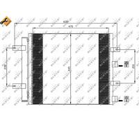 NEW NRF A/C CONDENSER AIR CONDITIONING OE QUALITY REPLACEMENT 35604