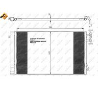 NEW NRF A/C CONDENSER AIR CONDITIONING OE QUALITY REPLACEMENT 35743