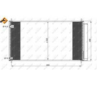 NEW NRF A/C CONDENSER AIR CONDITIONING OE QUALITY REPLACEMENT 35838
