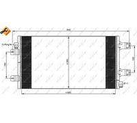 NEW NRF A/C CONDENSER AIR CONDITIONING OE QUALITY REPLACEMENT 35880