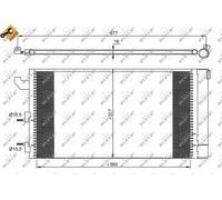 NEW NRF A/C CONDENSER AIR CONDITIONING OE QUALITY REPLACEMENT 35883