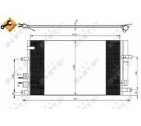 NEW NRF A/C CONDENSER AIR CONDITIONING OE QUALITY REPLACEMENT 35911