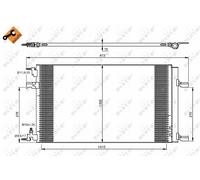 NEW NRF A/C CONDENSER AIR CONDITIONING OE QUALITY REPLACEMENT 35919