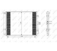 NEW NRF A/C CONDENSER AIR CONDITIONING OE QUALITY REPLACEMENT 35984