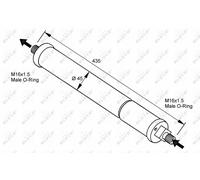 NEW NRF AIR CONDITIONING DRYER A/C DRIER OE QUALITY REPLACEMENT 33097