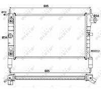 NEW NRF ENGINE COOLING RADIATOR OE QUALITY REPLACEMENT 53036