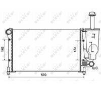 NEW NRF ENGINE COOLING RADIATOR OE QUALITY REPLACEMENT 53128A