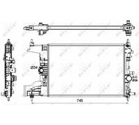 NEW NRF ENGINE COOLING RADIATOR OE QUALITY REPLACEMENT 53148