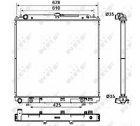 NEW NRF ENGINE COOLING RADIATOR OE QUALITY REPLACEMENT 53179