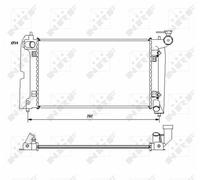 NEW NRF ENGINE COOLING RADIATOR OE QUALITY REPLACEMENT 53396