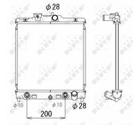 NEW NRF ENGINE COOLING RADIATOR OE QUALITY REPLACEMENT 536355