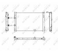 NEW NRF ENGINE COOLING RADIATOR OE QUALITY REPLACEMENT 53757