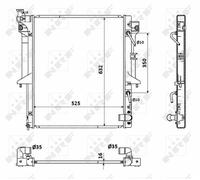 NEW NRF ENGINE COOLING RADIATOR OE QUALITY REPLACEMENT 53909