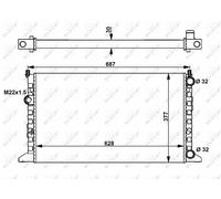 NEW NRF ENGINE COOLING RADIATOR OE QUALITY REPLACEMENT 54657