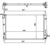 NEW NRF ENGINE COOLING RADIATOR OE QUALITY REPLACEMENT 58272