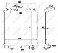 NEW NRF ENGINE COOLING RADIATOR OE QUALITY REPLACEMENT 58353