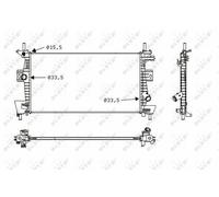 NEW NRF ENGINE COOLING RADIATOR OE QUALITY REPLACEMENT 58487