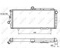 NEW NRF ENGINE COOLING RADIATOR OE QUALITY REPLACEMENT 58701