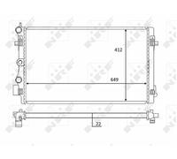 NEW NRF ENGINE COOLING RADIATOR OE QUALITY REPLACEMENT 59056