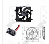 NEW NRF ENGINE RADIATOR FAN OE QUALITY REPLACEMENT 47019